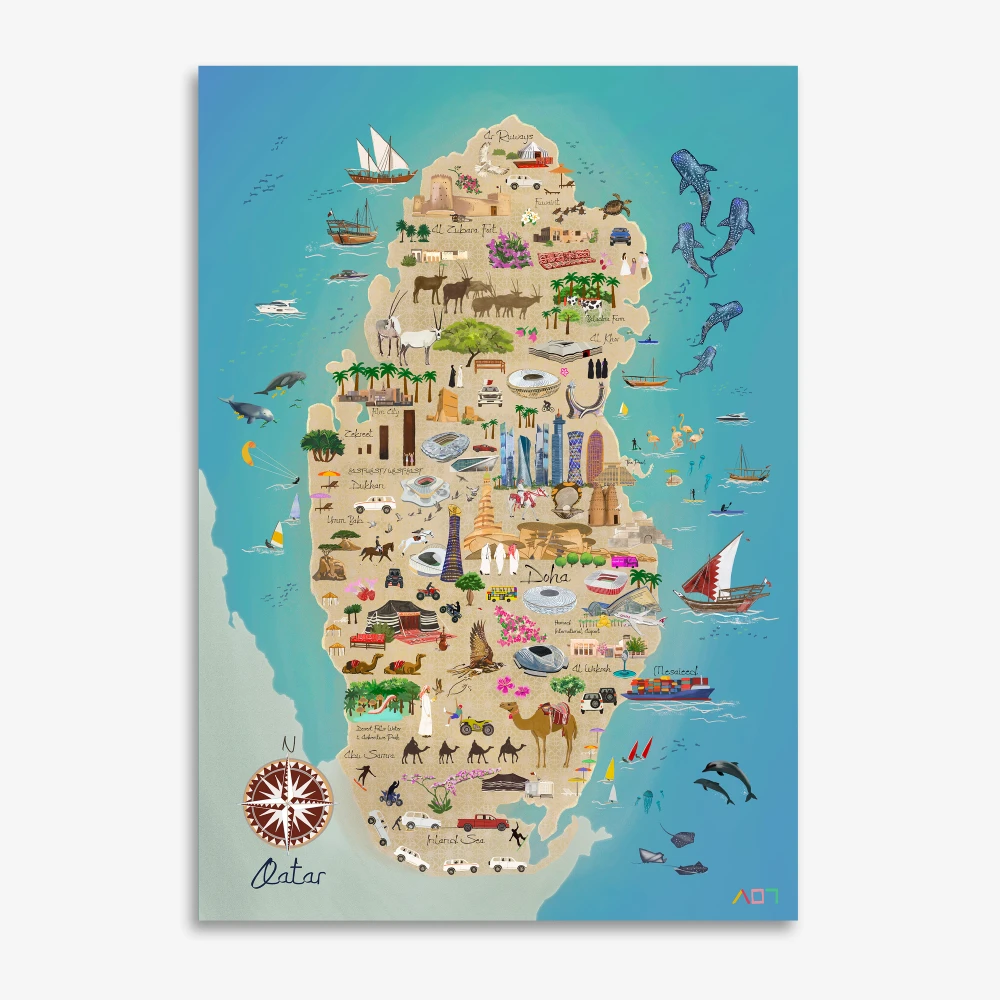 Qatar map